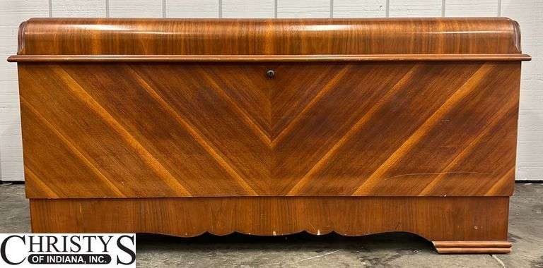 Lane Cedar Chest, Waterfall Front, Some Wear, 46x18x23