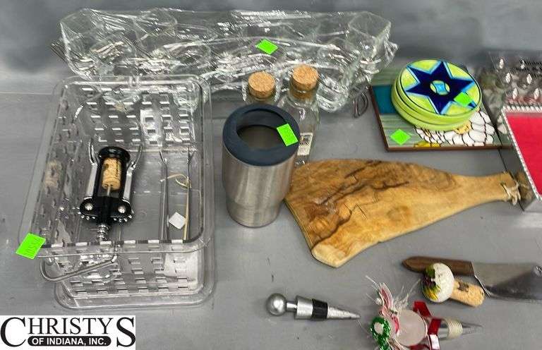 Salt and Pepper Shakers, Napkin Holders, Coasters, Stoppers, Openers