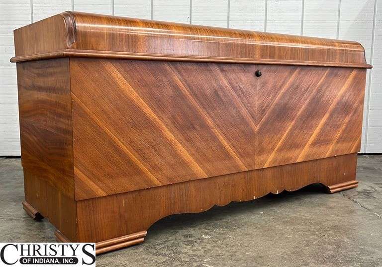 Lane Cedar Chest, Waterfall Front, Some Wear, 46x18x23