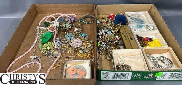 Pins, Costume Jewelry Necklaces, Barrett's, Clip On Earrings