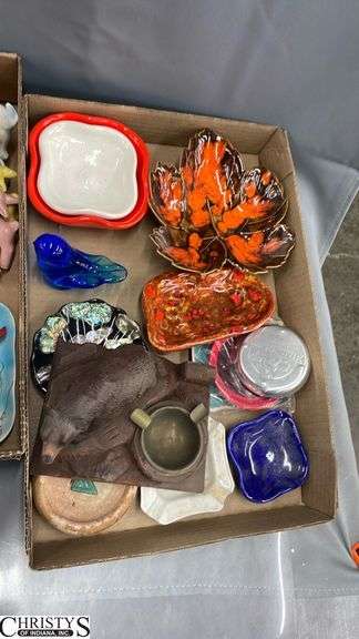 Ceramic Animal Figures, Pitchers Tallest 6.5", Ashtrays, Salt & Pepper Shakers