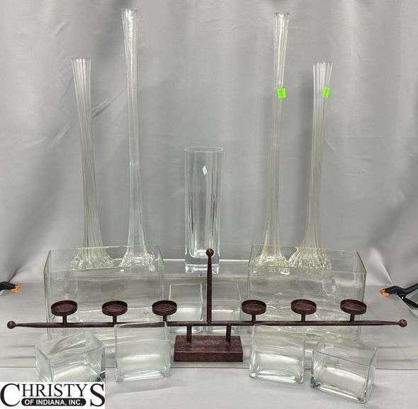 Glass Vases, Planters Tallest 24"