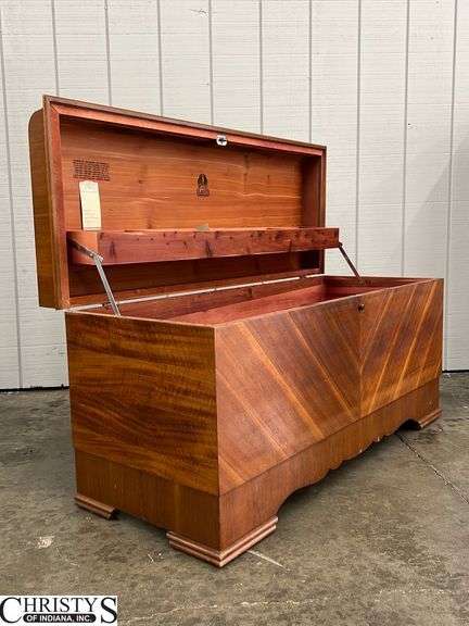Lane Cedar Chest, Waterfall Front, Some Wear, 46x18x23