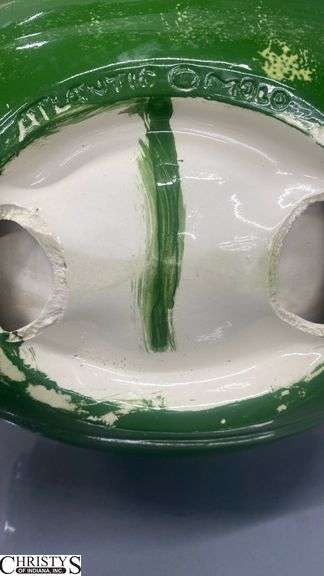 Pottery Items Watermelon 9" Tall, Plate, Rabbits Some Chips and Wear