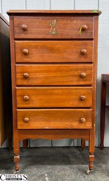 Rolling Chest of Drawers, Surface Wear, 23x16x45