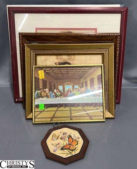Framed Artwork, Largest Frame 18x14, Some Wear, Need Cleaning