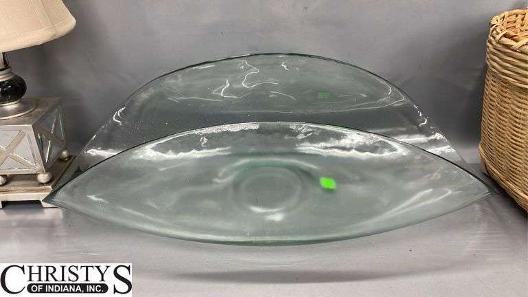 Lamp, Basket, Glass Floral Holder 22x10x7