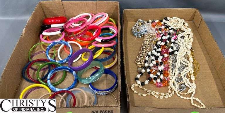 Costume Jewelry Beaded Necklaces, Bangle Bracelets