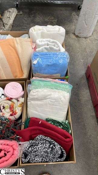 Skid of Blankets and Throws - Skid Not Included