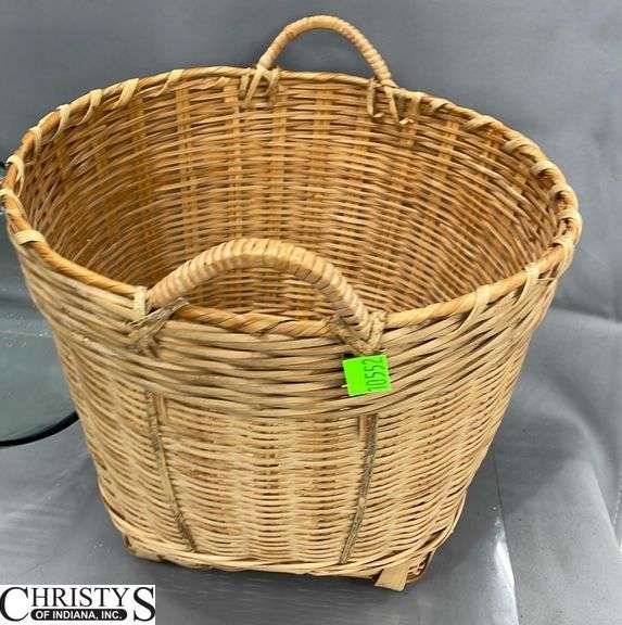 Lamp, Basket, Glass Floral Holder 22x10x7