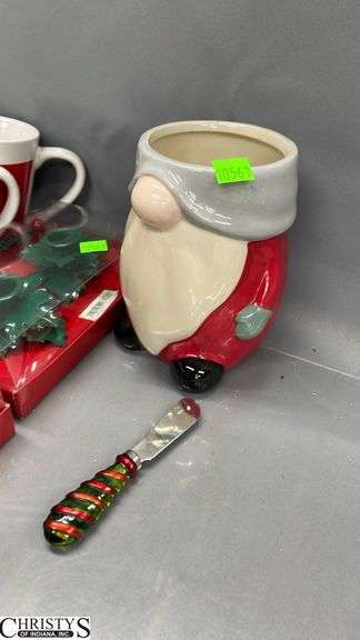Christmas Place Mats, Mugs, Candle Holders,