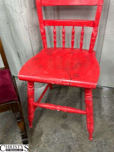 Painted Chair 16x19x34, Youth Rocking Chair