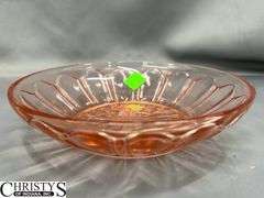 10pcs Pink Depression Glass, Cups, Salt and Peppers, Lattice Edge Bowl, Oval Dish Largest 10"x8"