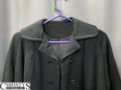 Five Wool and Wool-Like Pea Coats, Marked L. Strauss, Einiger, Hunters