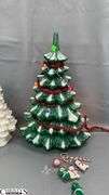 Two Light Up Christmas Tree Decorations, Largest 17" Tall