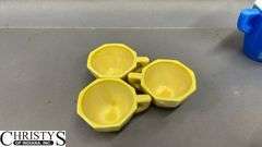 Miniature Milk Glass Saucers 3.5", Cups, Glasses, Lidded Sugar and Creamer