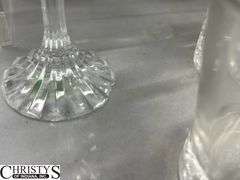Stemware, Glass Pitcher 8" Tall, Drinkware Some Chips
