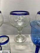Heavy Glass Stemware, Drinkware, Margarita Glasses Tallest 10"