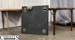 Three Folding Card Tables, Showing Wear, One has Ashtray Inserts, 30x30x26