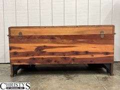 Lane Cedar Chest, Waterfall Front, Some Wear, 46x18x23
