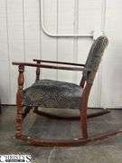 Upholstered Rocking Chair 24x31x32x15 Seat, a Lot of Wear