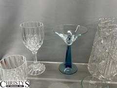Stemware, Glass Pitcher 8" Tall, Drinkware Some Chips