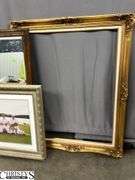 Mirror, 2 Picture Frames Largest 38x48