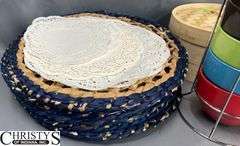 Place Mats, Coffee Mugs in Holder 12" Tall, Bowls,