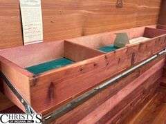 Lane Cedar Chest, Waterfall Front, Some Wear, 46x18x23