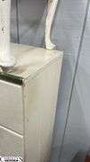 Two Items - Chest of Drawers and Vanity Stool, Painted, Rough Condition 26.5x15x44