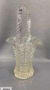 Clear Pressed Glass Vases, Candy Jars Tallest Vase 12.5"