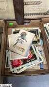 Postcards, Old Photographs, Framed Wedding Certificate from 1909 Measures 16x21
