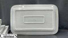 White Dishes, and Serving Items Some Wear Largest 21x13