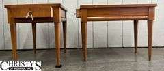 Two Mersman End Tables, Lot of Scratches, 18x28x21