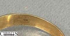 Mens Ring Tested Diamond Marked 10k