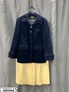 Five Wool and Wool-Like Pea Coats, Marked L. Strauss, Einiger, Hunters