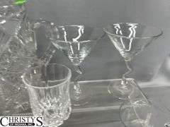 Stemware, Glass Pitcher 8" Tall, Drinkware Some Chips