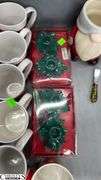 Christmas Place Mats, Mugs, Candle Holders,
