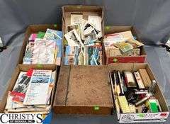 Postcards, Office Supplies, Maps, Almanacs, Top Value Stamps, Magazines