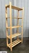 Wood Rack, Five Shelves 32x12x71