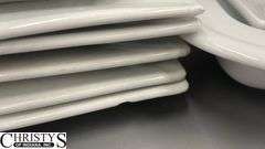 White Dishes, and Serving Items Some Wear Largest 21x13