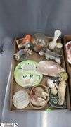 Ceramic Animal Figures, Pitchers Tallest 6.5", Ashtrays, Salt & Pepper Shakers