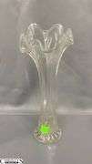 Clear Pressed Glass Vases, Candy Jars Tallest Vase 12.5"