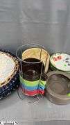 Place Mats, Coffee Mugs in Holder 12" Tall, Bowls,