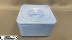 Lidded Jars and Vaseline Glass Bowl 6.5"x3"