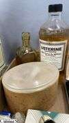 Razors, Blades, Remington Princess Electric Shaver in Original Box, Listerine, Killinger Hi-Jacs Cloth Coasters in Original Box, Hand Mirrors, Hair Combs, Perfume Bottles, Compact Purse Carry-All in Original Box, Bath Oil, Jergens Soap Bar