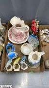 Ceramic Animal Figures, Pitchers Tallest 6.5", Ashtrays, Salt & Pepper Shakers