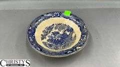 Ceramic/China Serving Bowls, Small Bowls, Cups, Saucers, Largest Bowl 11" Wide, Some have Cracks and Chips, Some Marked R&L Bavaria, P S Germany, Homer Laughlin, Ironstone M&S China