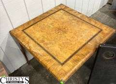 Three Folding Card Tables, Showing Wear, One has Ashtray Inserts, 30x30x26
