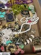 Costume Jewelry Bracelets, Pins, Beads,